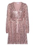 Dress Bella Sequinses Lyhyt Mekko Pink Lindex