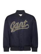 Script Logo Varsity Jacket Bombertakki Navy GANT