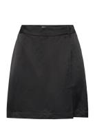 Mschmalvina Ulla Wrap Skirt Lyhyt Hame Black MSCH Copenhagen