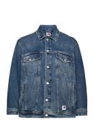 Crv Ovr Trucker Jacket Ah6158 Farkkutakki Denimtakki Blue Tommy Jeans