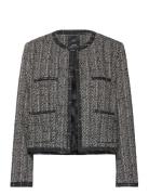 Trim Tweed Jacket Villakangastakki Black Mango