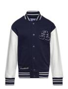 Jorcole Varsity Sweat Cardigan Os Mni Bombertakki Navy Jack & J S