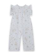 Muslin Summer Jumpsuit Jumpsuit Haalari Blue Garbo&Friends