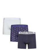 Cotton Stretch Boxer 3P Bokserit Blue Björn Borg