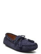 Suede-Anders Tie-Cs-Drv Loaferit Matalat Kengät Navy Polo Ralph Lauren