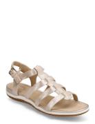 D Sandal Vega A Matalapohjaiset Sandaalit Cream GEOX