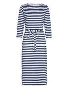 Tasaraita Ilma Dress Polvipituinen Mekko Blue Marimekko