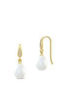 Ocean Earrings - Gold/White Korvakoru Korut White Julie Sandlau