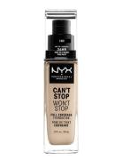 Can't Stop Won't Stop 24-Hours Foundation Meikkivoide Meikki NYX Profe...