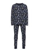 Nkmnightset Dark Sapphire Space Noos Pyjamasetti Pyjama Blue Name It