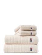 Original Towel White/Tan Striped Home Textiles Bathroom Textiles Towel...