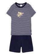 Boys Pyjama Short Pyjamasetti Pyjama Navy Schiesser