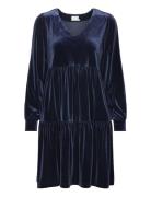 Kaursula Dress Polvipituinen Mekko Navy Kaffe