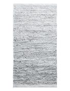 Leather Home Textiles Rugs & Carpets Cotton Rugs & Rag Rugs Grey RUG S...