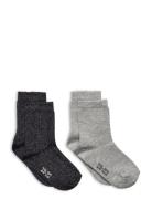 Ankle Sock W. Lurex Sukat Grey Minymo