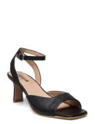 Sandals - Block Heels Korolliset Sandaalit Black ANGULUS