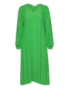 Long Dress In Acetate Polvipituinen Mekko Green Coster Copenhagen