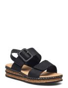Rieker Ladies' Sandals 62950-62 Beige Matalapohjaiset Sandaalit Black ...