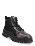 St Grip Mid Boot Nyörisaappaat Black GANT