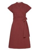 Edenaiw Wrap Dress Polvipituinen Mekko Burgundy InWear