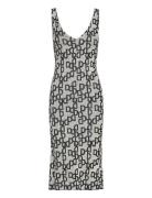 Mischa - Graphic Jacquard Polvipituinen Mekko Grey Day Birger Et Mikke...