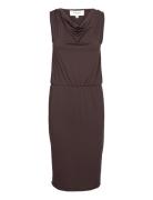 Dress Polvipituinen Mekko Brown Rosemunde