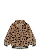 Nmfmindy Faux Fur Jacket Leo Takki Beige Name It