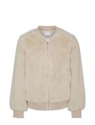 Vmsonjamie Short Fake Fur Jacket Girl Takki Cream Vero Moda Girl