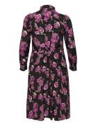 Kcpolla Oline Dress Polvipituinen Mekko Pink Kaffe Curve