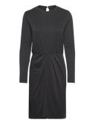 Msreyna Modal Midi Dress Polvipituinen Mekko Black Minus