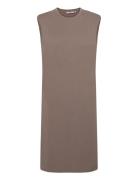 Zaya Fenya Sl Dress Polvipituinen Mekko Brown MSCH Copenhagen