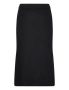 Vicomfy A-Line Knit Skirt- Noos Polvipituinen Hame Black Vila