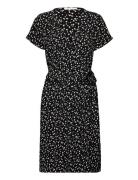 Arpajon Half Sleeve Wrap Dress Polvipituinen Mekko Black Tamaris Appar...