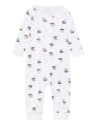 Nbmnightsuit Zip Boats Pyjama Sie Jumpsuit Haalari White Name It