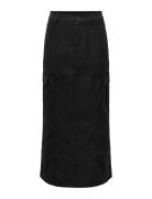 Onldorothy Hw Long Cargo Skirt Pnt Pitkä Hame Black ONLY