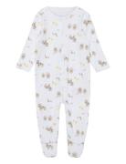 Nbnnightsuit W/F Farm Animals Noos Pyjama Sie Jumpsuit Haalari White N...