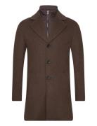 Bs Portmore Slim Fit Coat Villakangastakki Pitkä Takki Brown Bruun & S...