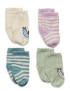 Sock 4P Stripe Amd Snail Sukat Multi/patterned Lindex