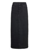 Ivy-Zoe Maxi Skirt Wash Faded Black Pitkä Hame Black IVY Copenhagen