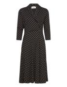 Winona Dress Black Polvipituinen Mekko Black Jumperfabriken