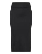 Skyler Merino Skirt Polvipituinen Hame Black Ella&il