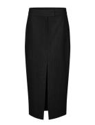 Charlin Skirt Polvipituinen Hame Black Second Female