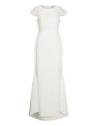 Yaschrista Cs Maxi Train Dress - Celeb Maksimekko Juhlamekko White YAS