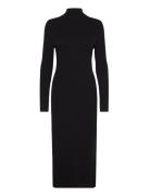 Heavy Knit Dresses Polvipituinen Mekko Black Marc O'Polo