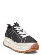 Women Lace-Up Matalavartiset Sneakerit Tennarit Black Tamaris