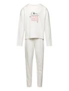 Long Snoopy Pyjama Pyjamasetti Pyjama White Mango