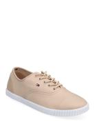 Canvas Lace Up Sneaker Matalavartiset Sneakerit Tennarit Beige Tommy H...