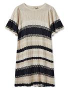 Spryett Knit Dress Lyhyt Mekko Beige MOS MOSH