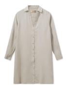 Mmrielle Linen Dress Lyhyt Mekko Beige MOS MOSH