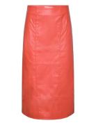 Marry Skirt Polvipituinen Hame Orange Hosbjerg